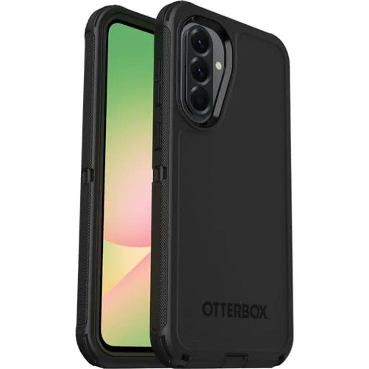 OtterBox Defender Hülle für Samsung Galaxy A56 5G, stoßfest, sturzsicher, Ultra-robust, schützende Hülle, 7X getestet nach Militärstandard, Schwarz – Bild 1