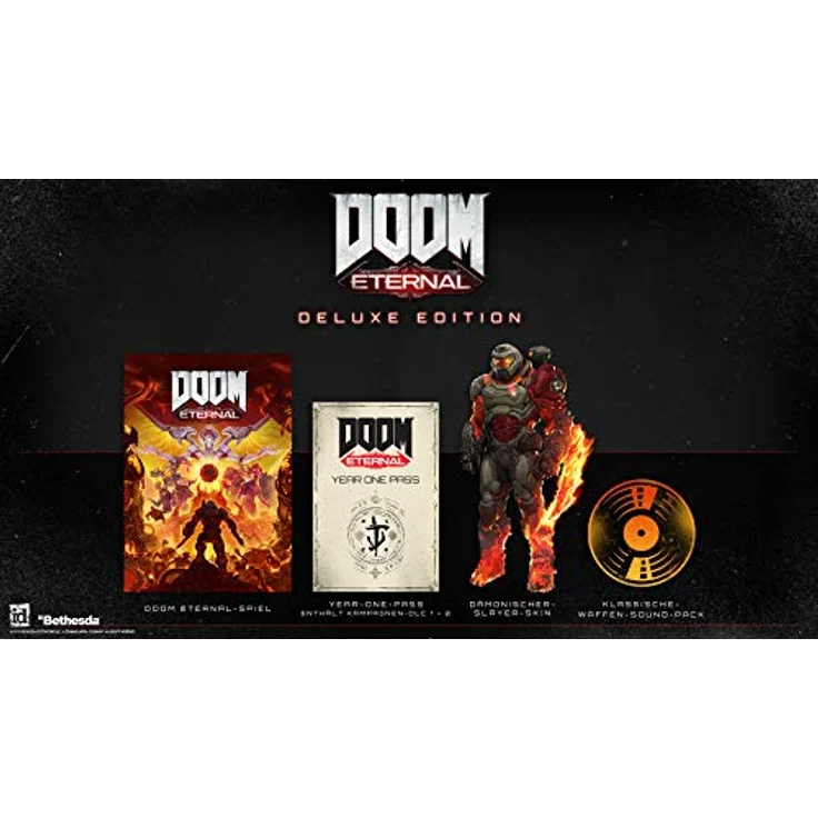 Bethesda DOOM Eternal - Deluxe Edition [Xbox One] | Year One Pass für zwei Kampagnen-Add-ons, Doom Slayer Skin, klassische Waffengeräusche, kostenloses Upgrade auf Xbox Series – Bild 3