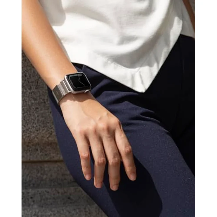 UNIQ Dante Apple Watch Mesh Steel Strap, 44/42 mm, Graphit mit hochwertigem Edelstahldesign – Bild 2