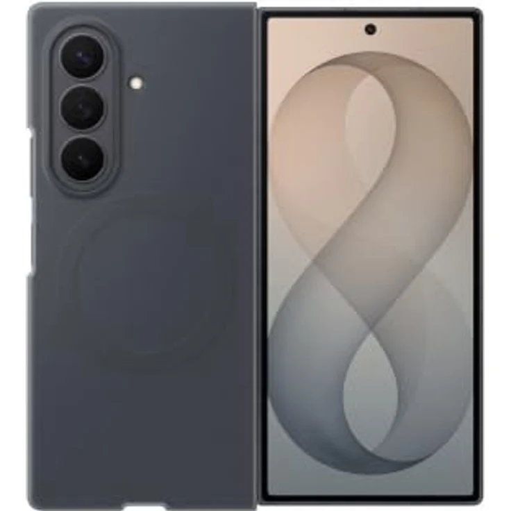 Samsung Galaxy Z Fold8 Ultra Silicone Magnet Case, graues Silikon mit integriertem Magnet und Anti-reflecting Film für Frontdisplay – Bild 2