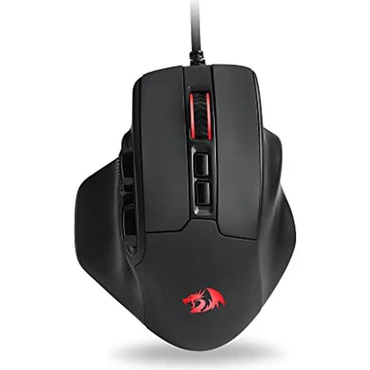 Redragon M806 Bullseye Gaming-Maus, 7 programmierbare Tasten, kabelgebundene RGB-Gamer-Maus mit ergonomischem, natürlichem Griff, Softwareunterstützung für DIY-Tastenbelegung und RGB – Bild 2