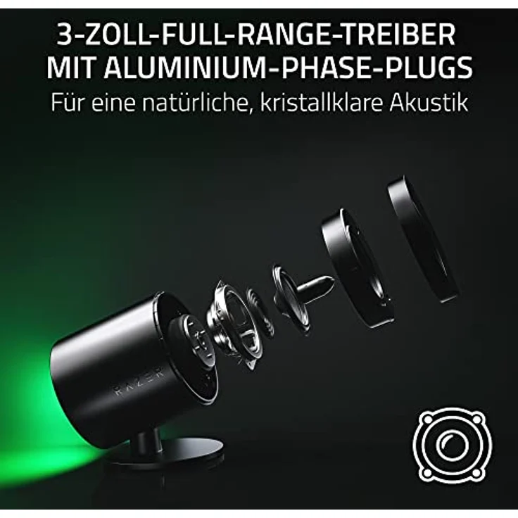 RAZER PC-Lautsprecher, kabelloses 2.1 Surround Sound System, schwarz – Bild 2