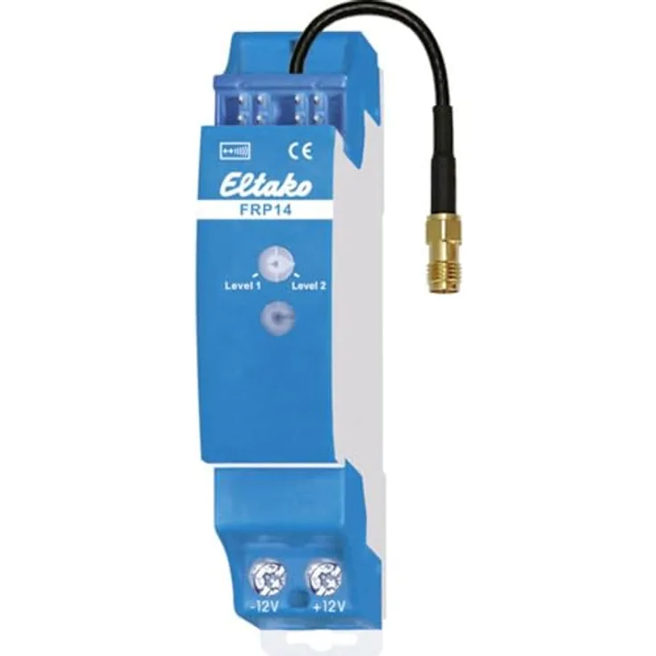 Eltako FRP14 Funk-Repeater Hutschiene, 1- und 2-Level Repeater mit 0,6W Stand-by-Verlust, Anschluss für Außenantenne
