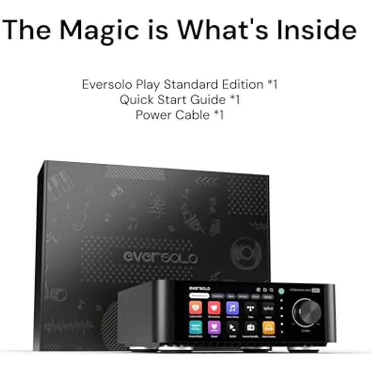 Eversolo Eversolo Play Kompaktanlage, Streaming Verstärker mit 5,5 Zoll Touch-Display, 60W Verstärkung, HDMI ARC und Multi-Room-System, Aluminiumlegierung – Bild 9