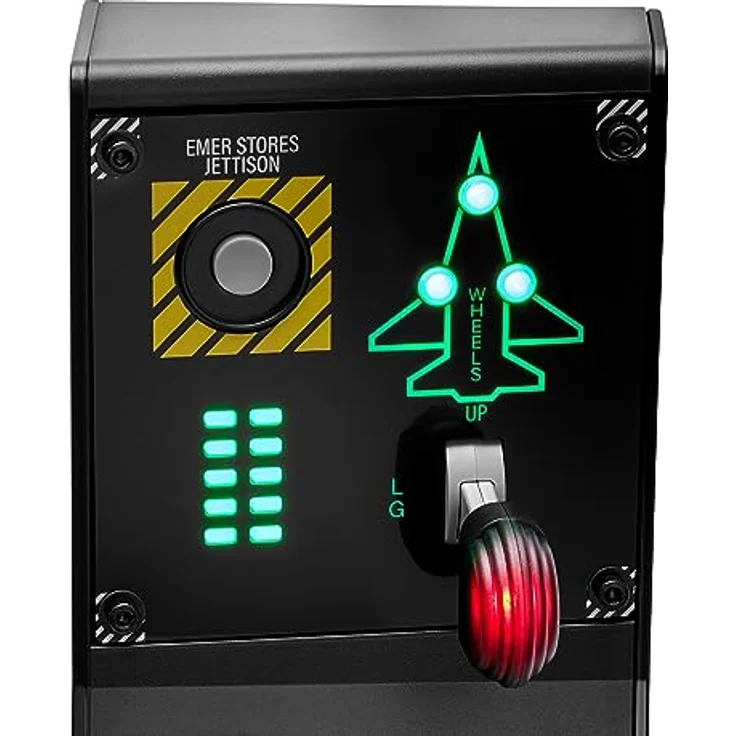 Thrustmaster Viper Panel für PC, Steuerpanel mit Hintergrundbeleuchtung, Zur Verwendung mit dem Viper TQS oder Eigenständig, 43 Aktionstasten aus Metall, Abwurffunktion, Trimmung, Fahrwerk - Preisvergleich – Bild 5
