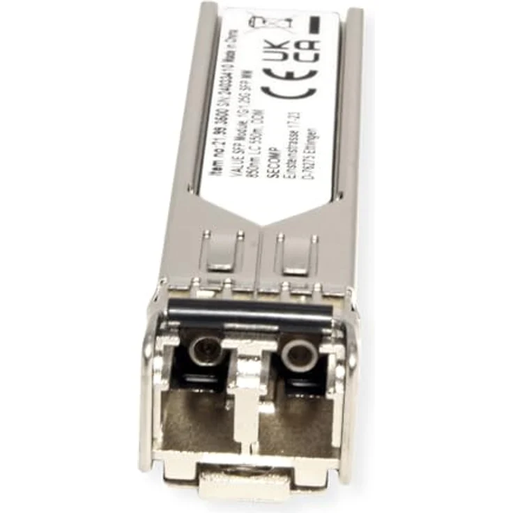 VALUE SFP Modul (MiniGBIC) SX/LC, 1/1,25G, Multimode 850nm, max. 550m, Hot-Swappable für Netzwerkverbindungen – Bild 2