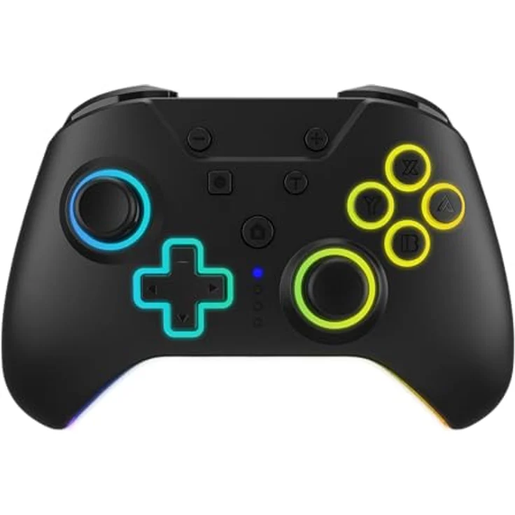 Hyperkin Armor3 NuRival Wireless Hall Effekt Controller, kabelloser Gamepad mit LED-Beleuchtung, schwarz – Bild 1