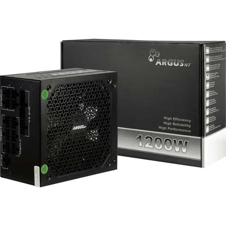 Inter-Tech Argus BA4, PC Netzteil 1200W ATX, 80 PLUS Gold, mit Lüfter
