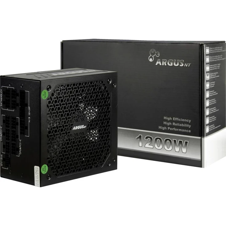 Inter-Tech Argus BA4, PC Netzteil 1200W ATX, 80 PLUS Gold, mit Lüfter