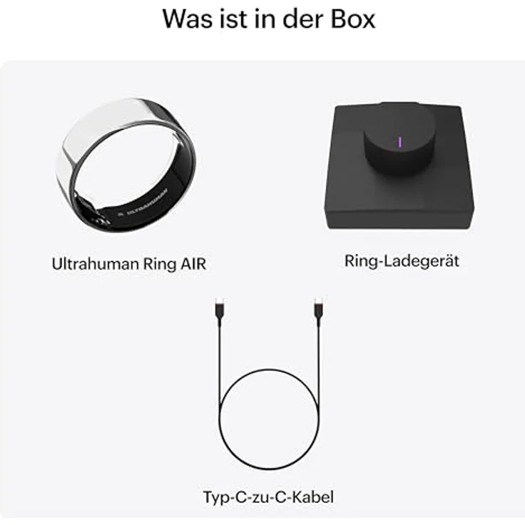 Ultrahuman Ring Air, Silber, Ringgröße 10, Wearable-Zubehör – Bild 8