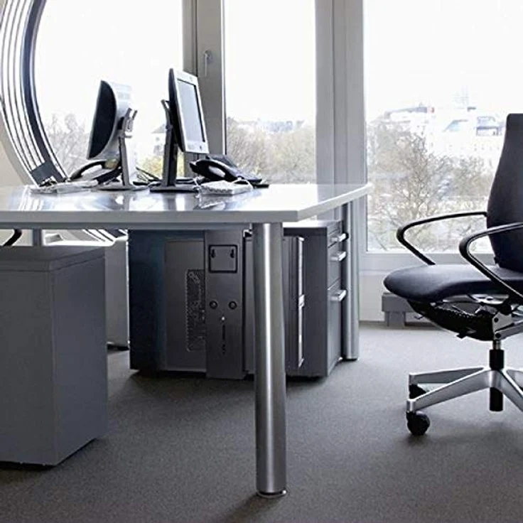 TECHLY 102819 PC-Halterung unter Tisch/Wand einstellbar Schwarz – Bild 5