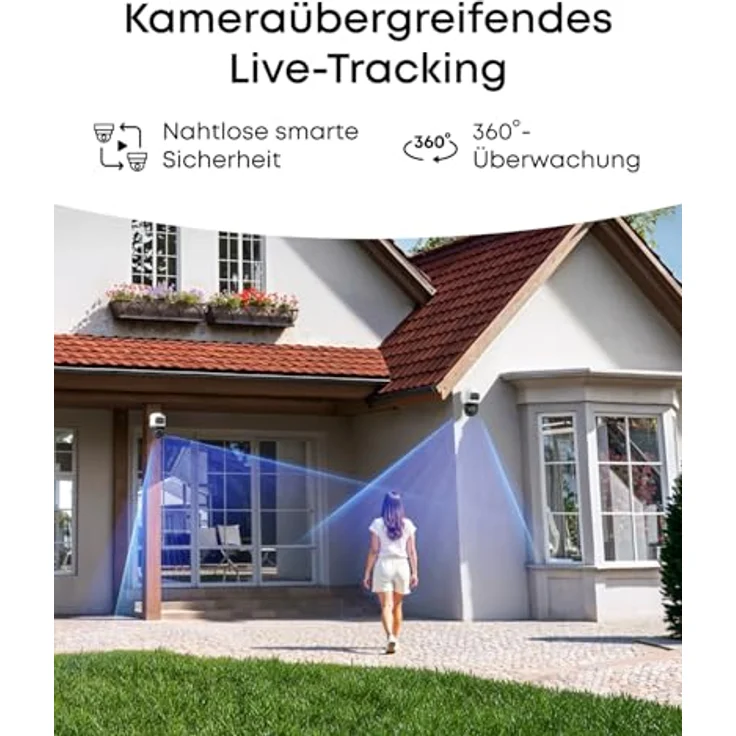 eufy NVR Security System S4, 4K Überwachungskamera-Set mit 2× Turret + 2× Bullet-PTZ, 2TB Speicher, wetterfest, PoE, KI-Tracking – Bild 7