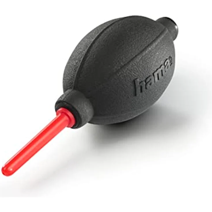 Hama Blasebalg Kamera (Kamera Reinigung für DSLR, Objektive, Okulare, Optik, empfindliche Oberflächen, Air Blower mit Ventil-System, 16,6 cm Länge) rot/schwarz – Bild 2