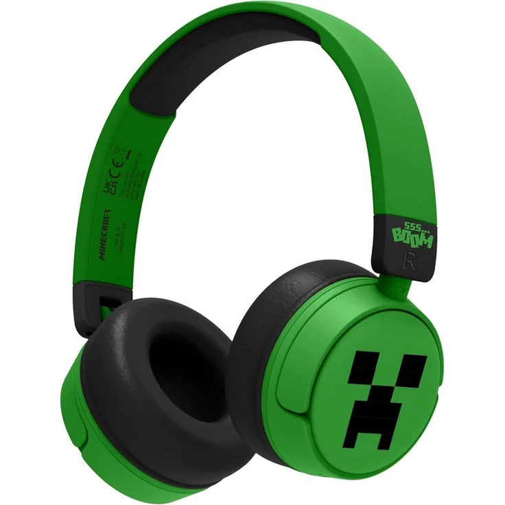 OTL Minecraft Creeper Kinderkopfhörer ohne Kabel Bluetooth-Kopfhörer (Bluetooth, mit Lautstärkeregler und Audio-Sharing-Kabel) – Bild 1