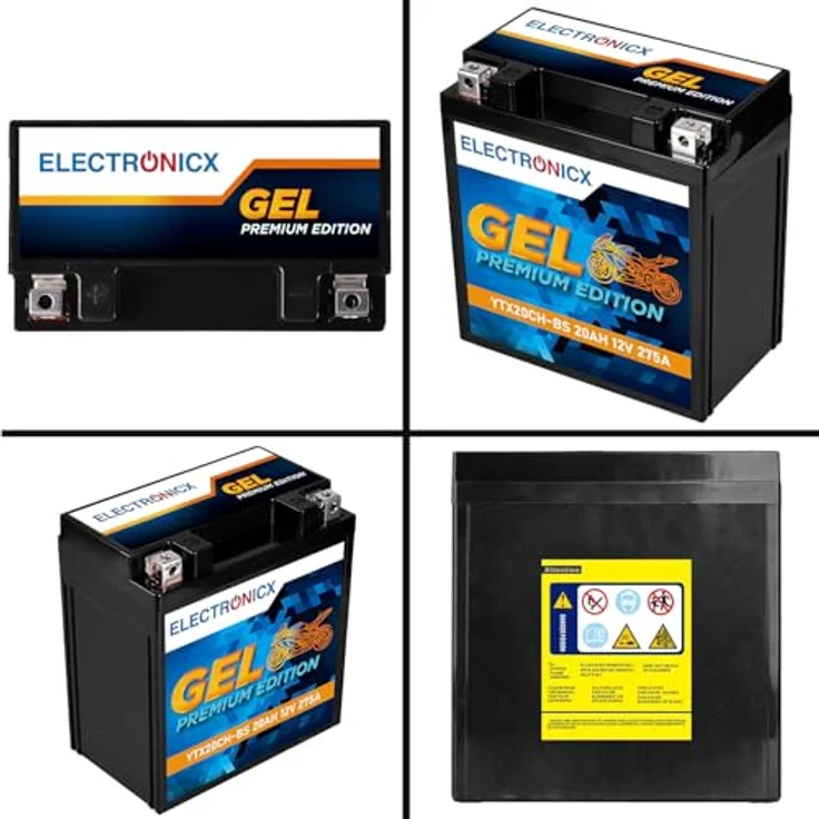 Electronicx Extreme Edition GEL Batterie 20Ah 12V, wartungsfrei, auslaufsicher, vibrationsfest für Motorrad, Roller und ATV – Bild 9
