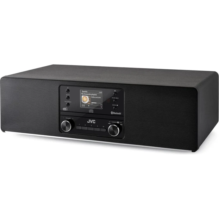 JVC AIO RD-E984B, Mini-System mit DAB, Internetradio und Bluetooth 5.2, schwarz