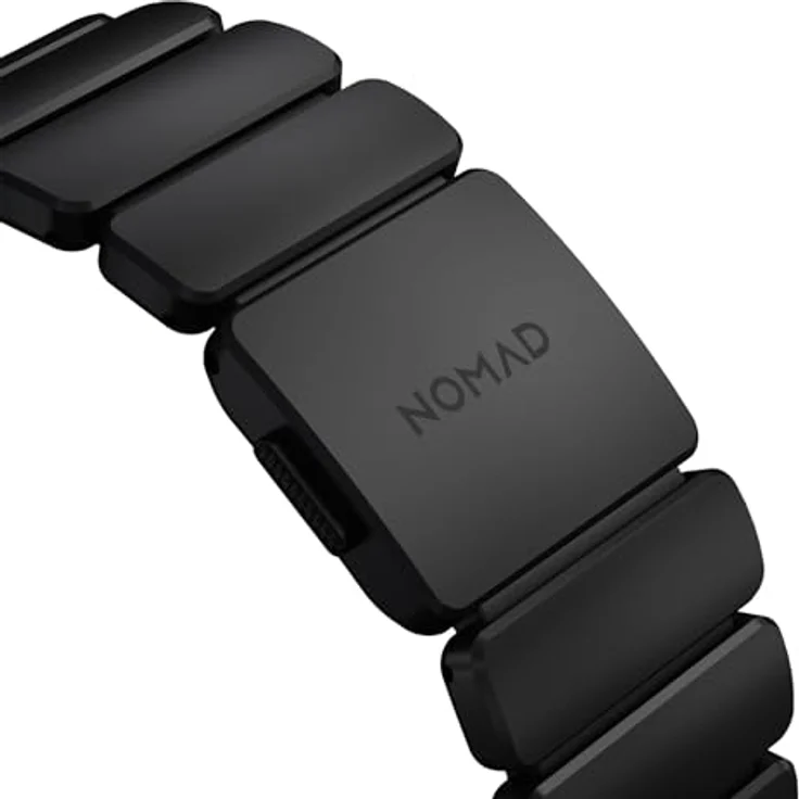 NOMAD Stratos Band I, Hybrid-Design aus Titan und FKM, wasserresistent, für Apple Watch 42/44/45/46/49 mm, All Black – Bild 4