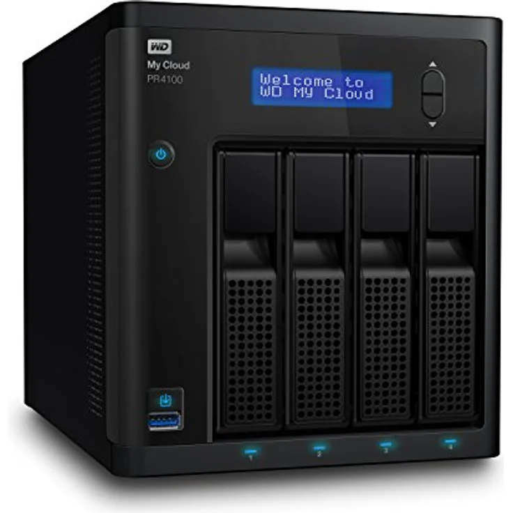 WD 56 TB My Cloud Pro PR4100 Pro Serie 4-Bay Network Attached Storage - NAS - WDBNFA0400KBK-EESN – Bild 4