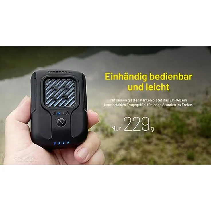 Nitecore EMR40, Mückenabwehrgerät mit 7800mAh Akku für Outdoor-Anwendungen – Bild 4
