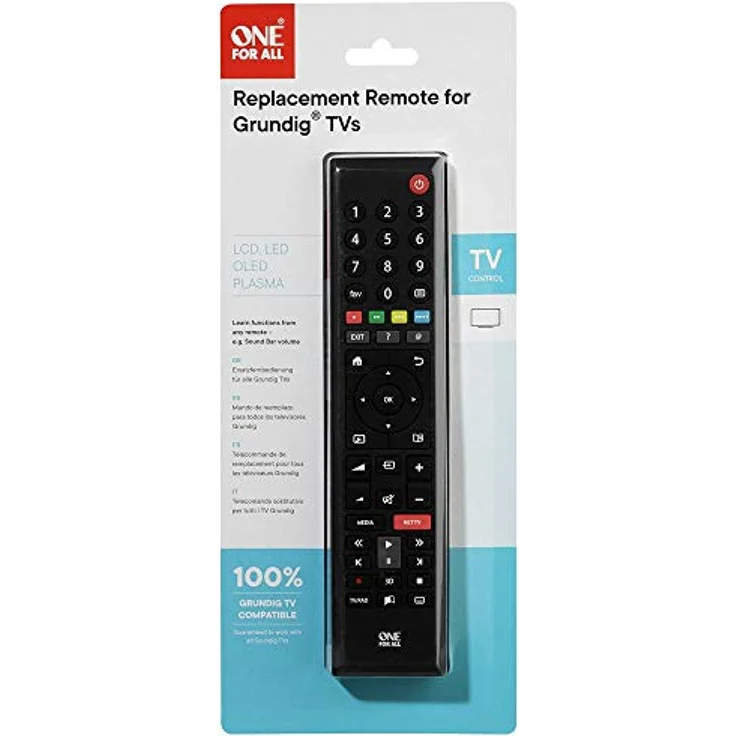 One For All Grundig TV Fernbedienung - Funktioniert mit ALLEN Grundig TV - Smart TV - die ideale TV-Ersatzfernbedienung - URC1915 – Bild 2