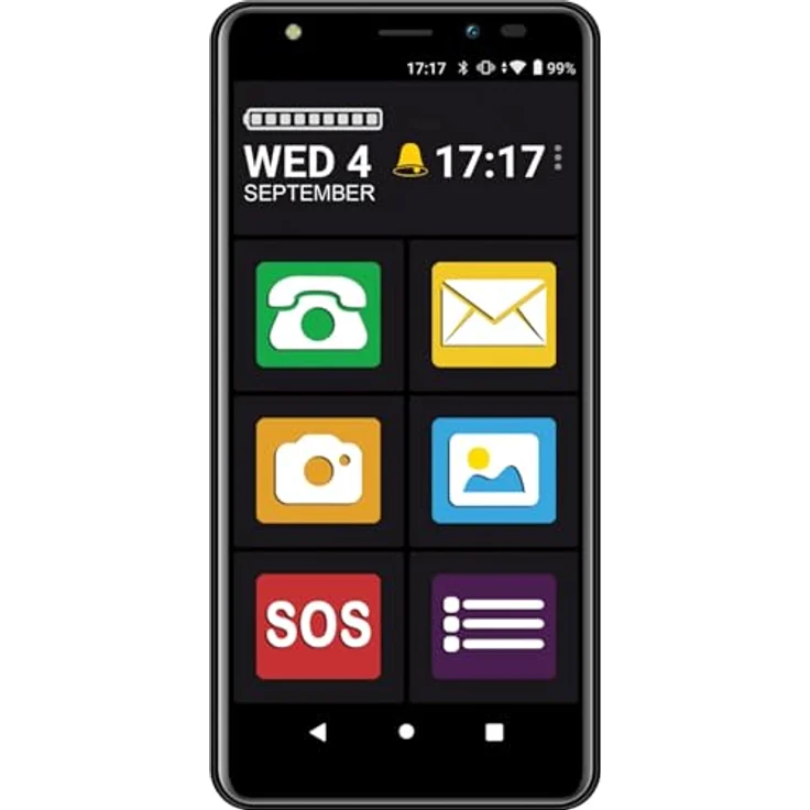 Maxcom Smartfon MS 554 4G, Smartphone mit 32 GB Speicher, Dual SIM, 5-MP-Kamera, 5G, Schwarz – Bild 1