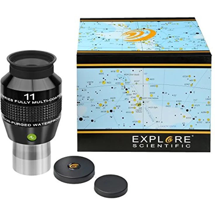 Explore Scientific 82° AR Okular mit hochwertiger Mehrschichtvergütung, wasserdicht mit Schutzgas gefüllt, 11mm (1.25")