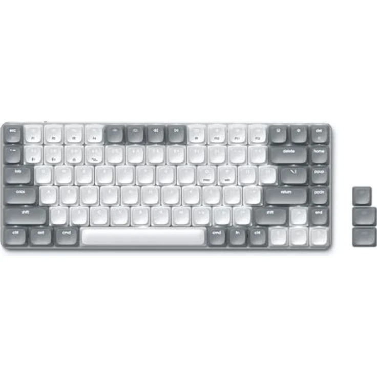 Satechi SM1 Mechanische BT MultiSync Tastatur Backlit (Eng. Int., Kabellos), Tastatur, Grau, Weiss – Bild 1