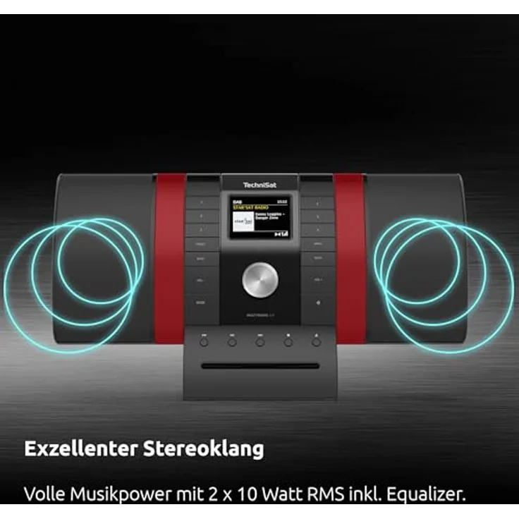 TechniSat Multyradio 4.0 SE (Internetradio, DAB+, UKW, WLAN, Bluetooth), Radio, Rot, Schwarz – Bild 4