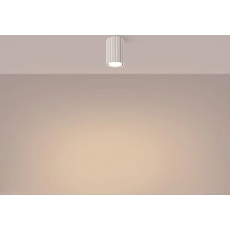 SOLLUX lighting Deckenlampe Aluminium 1 Flammig 6,5 x 6,5 x 10 cm Karbon Beige, Smarte Deckenbeleuchtung – Bild 4