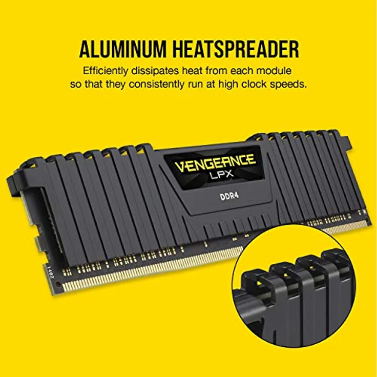 Corsair Vengeance LPX 32GB (2 x 16GB) DDR4 3600 (PC4-28800) C18 1.35V Desktop Memory - Schwarz - Preisvergleich – Bild 4