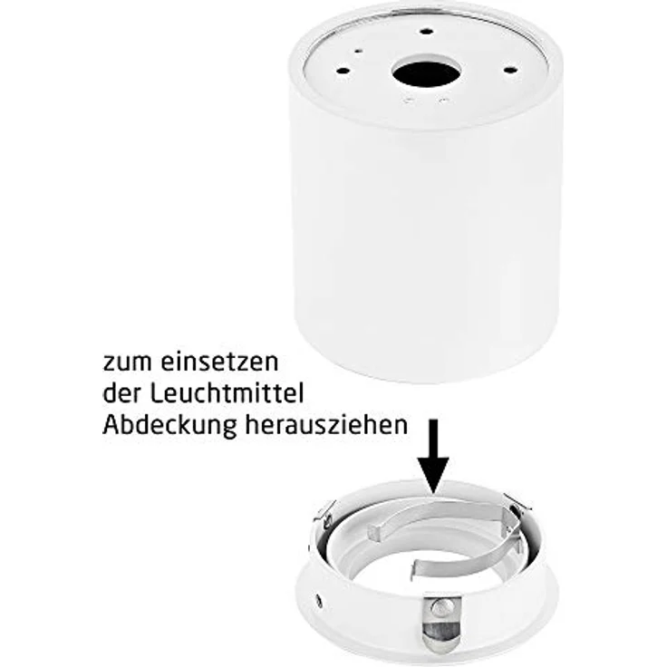 Sweet Led Aufbaustrahler GU10 aus Aluminium - Deckenspots 7W 3000K Strahler warmweiß 230V - Aufbauspot in Rund - Deckenleuchte weiss matt - Aufputz Spot schwenkbar – Bild 4