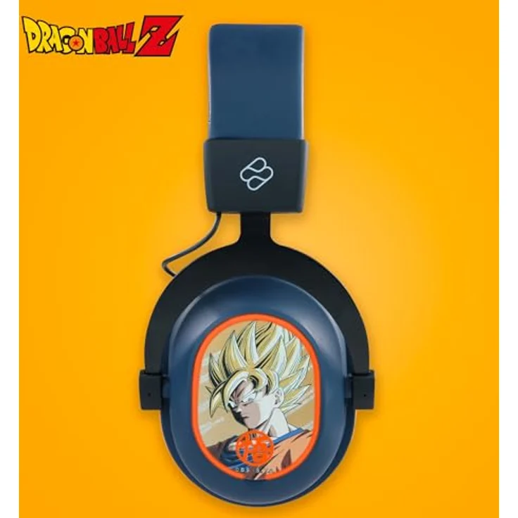 BLADE 496601 Dragon Ball Z Trimode Wireless – Saiyajin Edition, Over-ear Gaming-Headset mit 2,4 GHz Wireless, Bluetooth und LED-Beleuchtung, mehrfarbig – Bild 3
