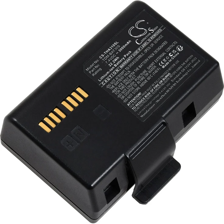 Powery Akku kompatibel mit TSC TDM-BAT30S, 7,4V 3000mAh Li-Ion