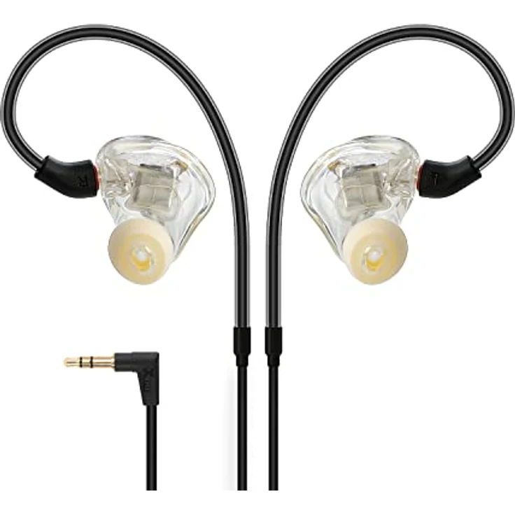 XVive T9 In-Ear Monitors, Dual Balanced Armature Treiber, ergonomische Passform, 20 Hz - 16,5 kHz, 3,5 mm Klinkenstecker, inkl. Tragetasche und Adapter – Bild 1