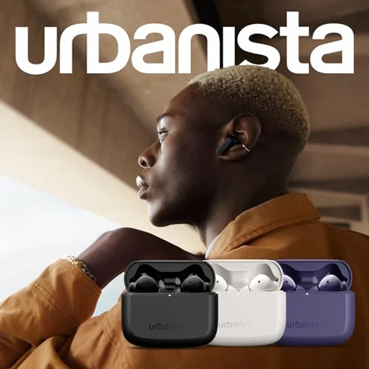 Urbanista Palo Alto Kopfhörer True Wireless Stereo (TWS) im Ohr Anrufe/Musik Bluetooth Weiß mit Geräuschunterdrückung und Hartschalenetui – Bild 7