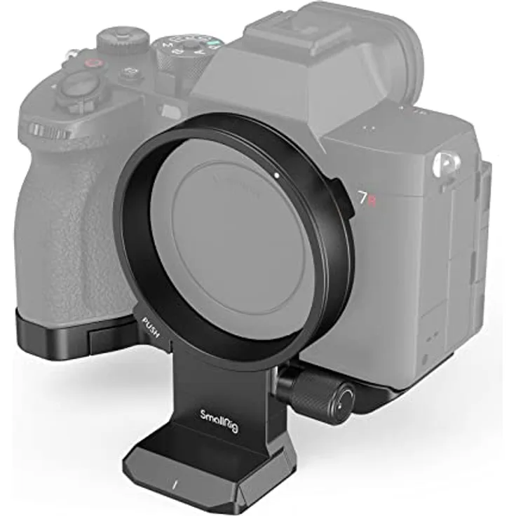 SMALLRIG Rotatable Collar Mount Plate für Sony Alpha 7R V/Alpha 7 IV/Alpha 7S III/Alpha 7R IV, für Arca-Typ und für Manfrotto RC2-Platte, Unterstützt Horizontale und Vertikale Aufnahmen - 4148