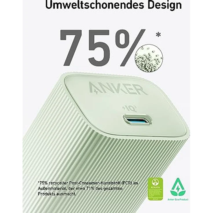 Anker Nano USB C Netzteil, 30W High-Speed USB C Ladegerät, PIQ 3.0 und PPS Schnellladeleistung, Kompatibel mit iPhone 15/14/13 Serie, Pixel, Galaxy, iPad, und mehr (Ladekabel Nicht im Lieferumfang) – Bild 5