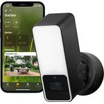 Eve Outdoor Cam – Smarte Überwachungskamera mit Flutlicht, Nachtsicht, Bewegungsmelder, Gegensprechanlage, flexible Installation, WLAN, höchster Datenschutz dank Apple HomeKit Secure Video