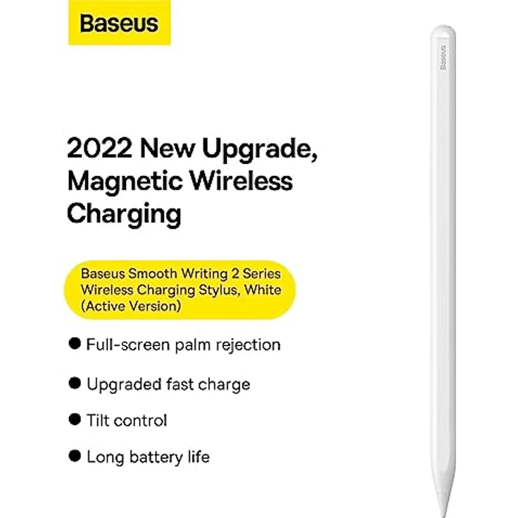 Baseus Smooth Writing 2 Stylus Active Pen (white), Stylus, Weiss, Präziser Eingabestift mit individuellen Einstellungsfunktionen – Bild 3