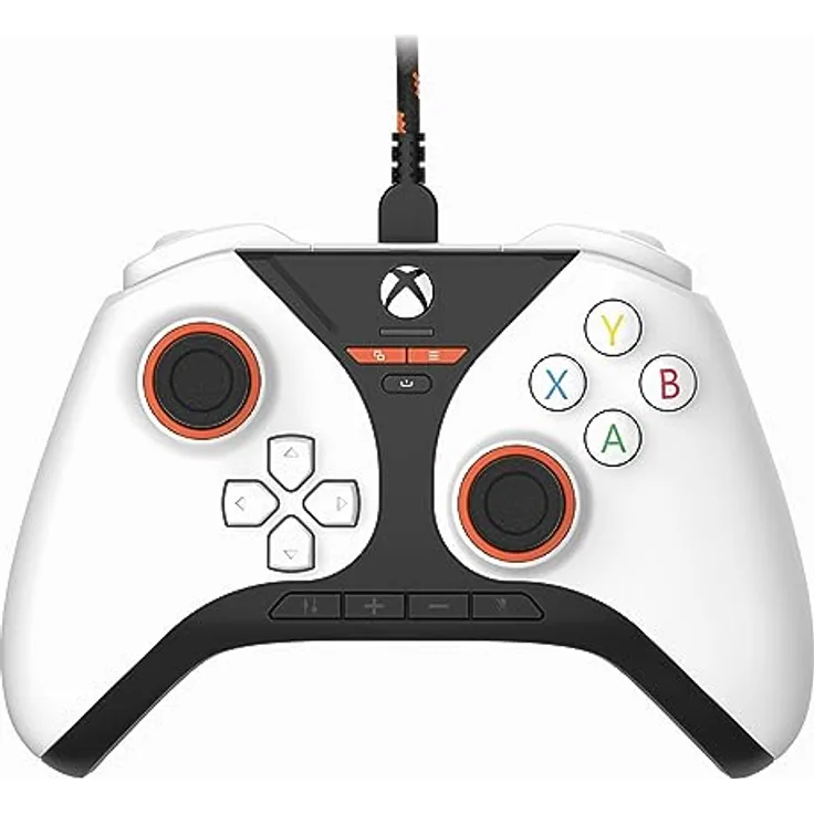 Snakebyte GAMEPAD PRO X - weiß - Offiziell lizenzierter, kabelgebundener Xbox & PC Controller |volle Präzision durch Hall-Effect Sensoren | Audio-Panel | belegbare Zusatztasten | Trigger-Stops
