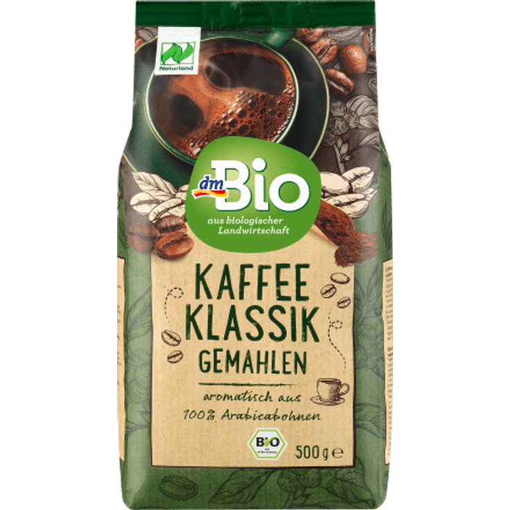 dmBio Kaffee Klassik, gemahlen, 500 g
