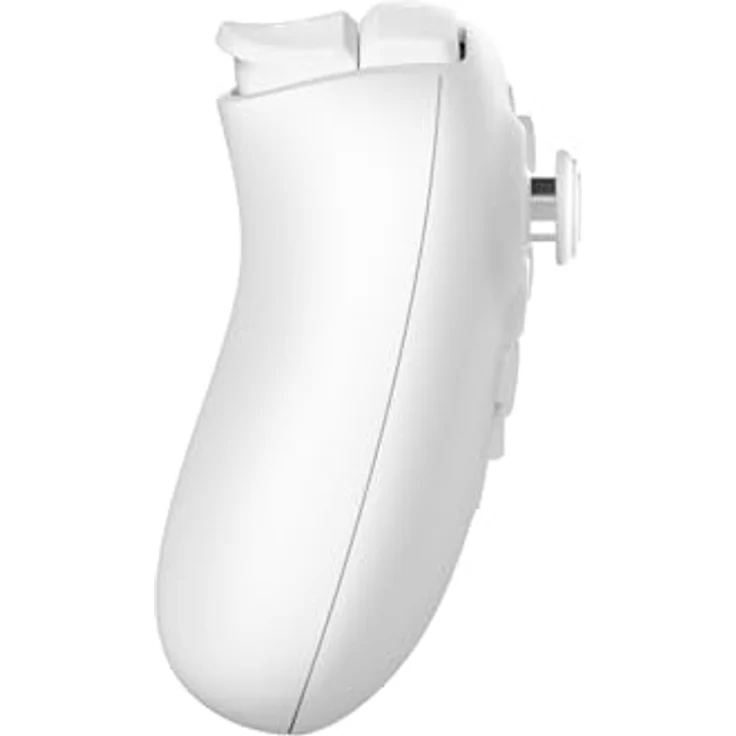 8bitdo 64 Bluetooth Controller, Gaming Controller mit präzisen Hall-Effekt-Joysticks, ergonomischem Design und authentischer Tastenanordnung, Weiss – Bild 3