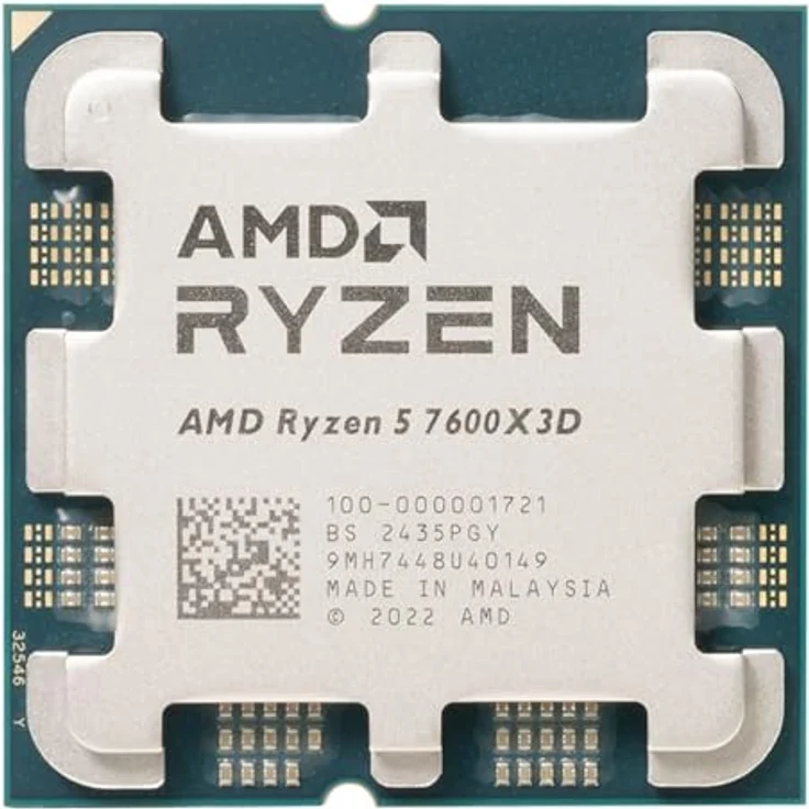 AMD Ryzen 5 7600X3D 4,7 GHz (Raphael) AM5 - boxed, Sechskern-CPU mit 4,1 GHz Basis- und 4,7 GHz Boost-Takt, 12 virtuelle Kerne, PCI-Express 5.0 – Bild 2