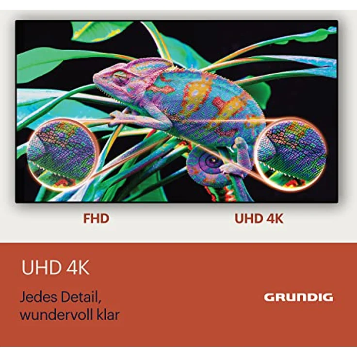 GRUNDIG 55 VOE 73 Fernseher 55 Zoll (139 cm) LED TV, Android 9 TV, 4K UHD, Dolby Digital, HDR10, Micro Dimming Engine, Chromecast Built-in, Bluetooth, Smart TV, Schwarz – Bild 3