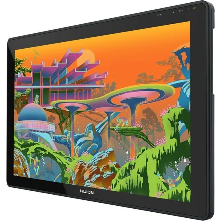 HUION KAMVAS 22 Plus Grafiktablett mit Display, volllaminierter QD-Bildschirm, 140% sRGB, Android-Unterstützung, Schwarz – Bild 1