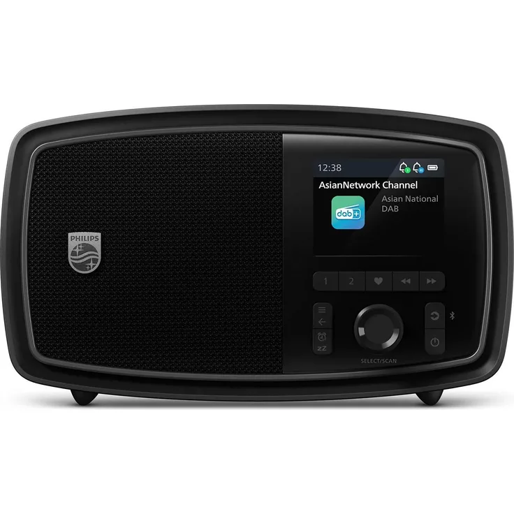 Philips TAV2000DB, Tragbares Radio mit DAB+, FM, Bluetooth 5.4, Schwarz, integrierter Akku mit 15 Stunden Laufzeit