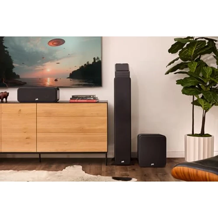 Polk Audio Signature Elite 8-Zoll-Subwoofer mit 100 Watt, nach vorne abstrahlender Tieftöner, schwarz – Bild 5