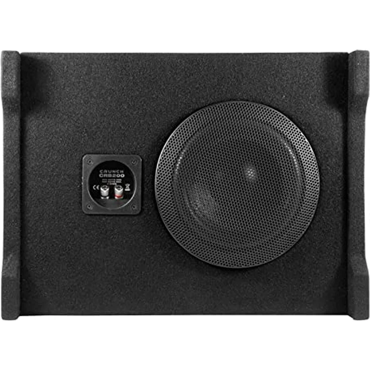 Crunch CBP 1000F BASSPACK - Flache Subwooferkiste + 4-Kanal Endstufe (200W) - Schwarz – Bild 7