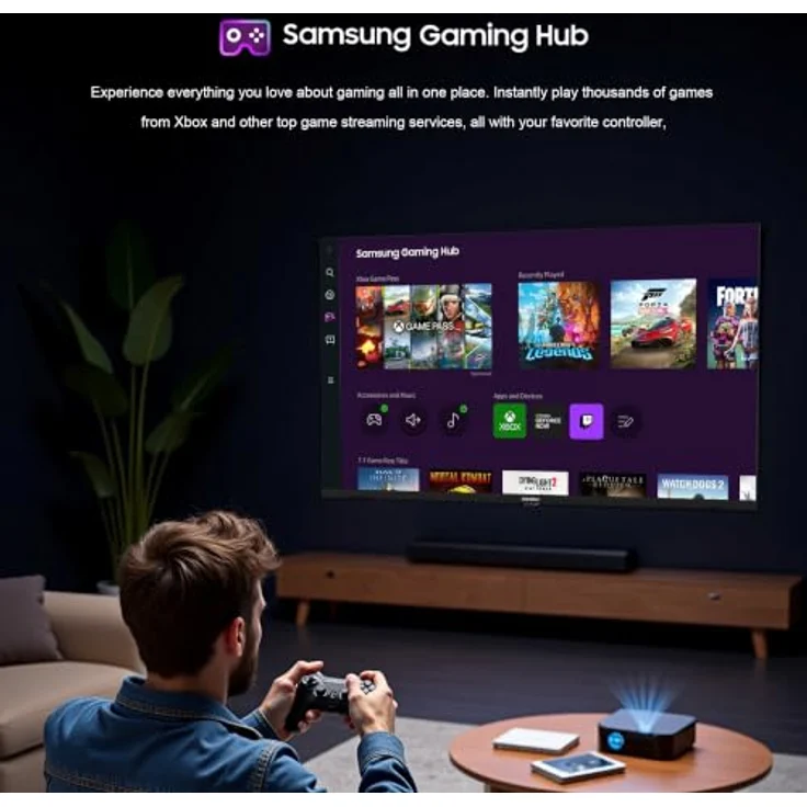 Koorui K55Q1UQ-T8, 55 Zoll QLED 4K Ultra HD Smart TV mit Tizen, Sprachsteuerung, HDMI x3, USB x2, Triple Tuner, randloses Design – Bild 13