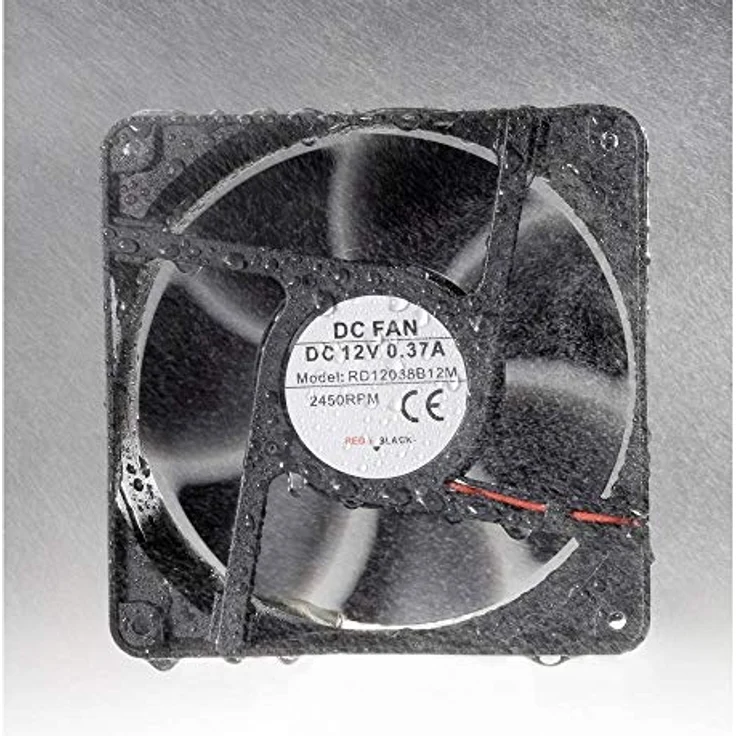 Tru Components Wasserfester Axiallüfter 120 mm, PC Lüfter mit IP58 Schutzart, 1950 U/min, Schwarz – Bild 4